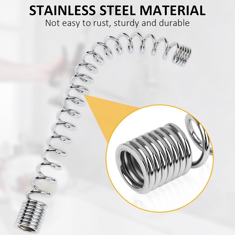 COOLWEST Pre Rinse Spring Replacement Fit for T&S Brass Pre-Rinse Overhead Spring, Chrome-Plated Stainless - Image 4